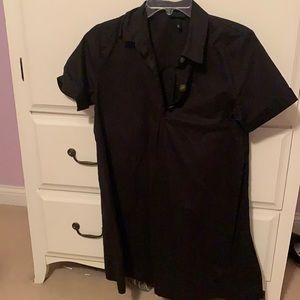 Black dress with buttons